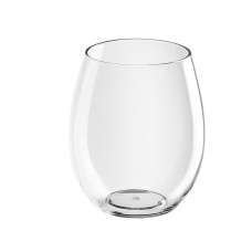 1x Kunststof Wijnglas Roséglas Ginglas 39cl Bolvormig Tritan Laag Zonder Steel BPA vrij