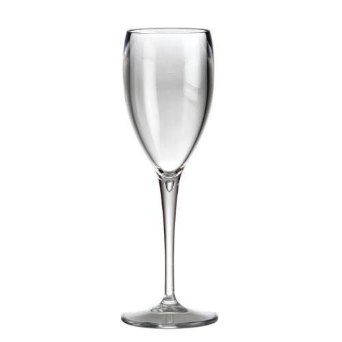 1x Champagneglas 17cl Glashelder Kunststof Onbreekbaar